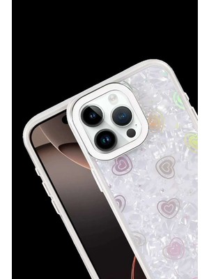 iPhone 14 Pro Max Lumi Desenli Kapak - Beyaz