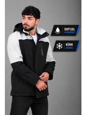 Stil Kombin Parçalı Outdoor Softshell Kışlık Mont Pldp 3038_50513