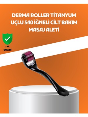 Eco Lounge 540 Iğneli Titanyum Dermaroller Profesyonel Ev Tipi Cilt Yenileme Aparatı