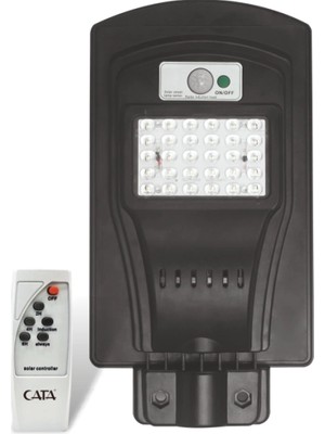 Eco Lounge 1 Adet Cata Ct 4690 Solar Güneş Enerjili 60W Sensörlü Sokak Armatür 6400K Beyaz Işık