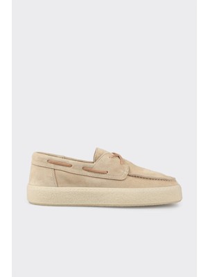 Elle Ecru Leather Women's Casual Shoes