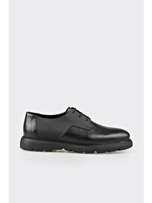 Elle Black Leather Men's Casual Shoes