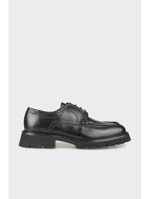 Elle Black Leather Men's Casual Shoes