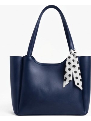 Arvelia Kadın Fularlı Fermuarlı Shopper El ve Omuz Çantası