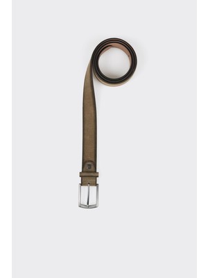 Elle Green Leather Men's Belt