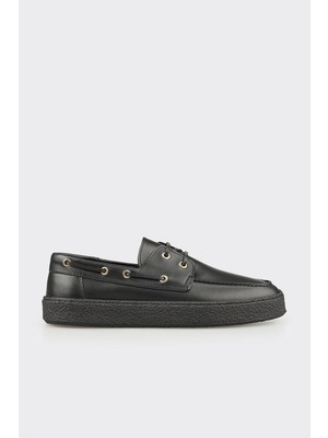 Elle Black Leather Men's Casual Shoes
