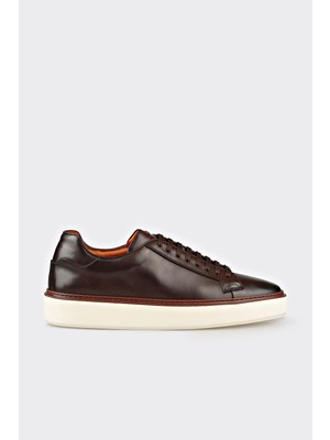 Elle Brown Leather Men's Casual Shoes