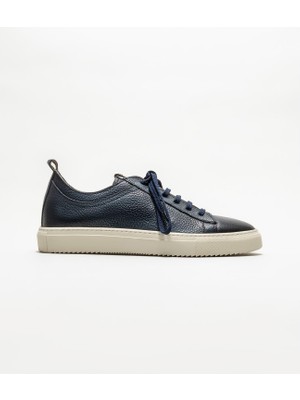 Elle Navy Leather Men's Casual Shoes