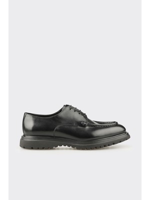 Elle Black Leather Men's Casual Shoes