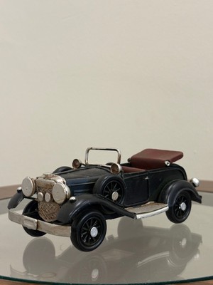 Vintage Metal Üstü Açık Antika  Araba Maketi Ev ve Ofis Lüks Dekorasyon