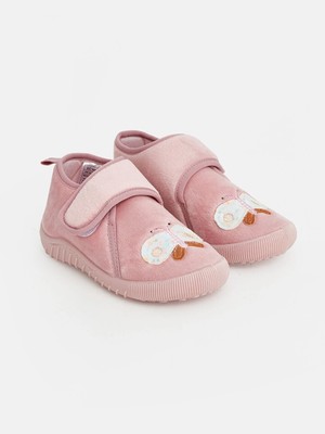 Lc Waikiki Yeni Sezon Pembe Kiraz Nakışlı Kız Çocuk Panduf