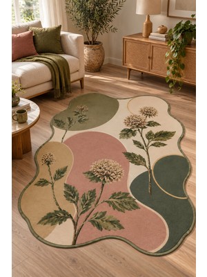 Rugs Modern Halı Arya Aura Özel Tasarım Kahverengi, Kırık Beyaz ve Bej Ince Dokuma Salon Halısı