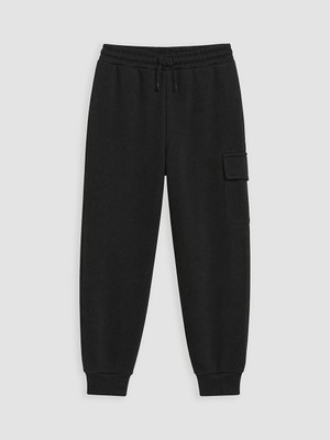 Lc Waikiki Yeni Sezon Siyah Kargo Cepli Erkek Çocuk Jogger Eşofman Altı