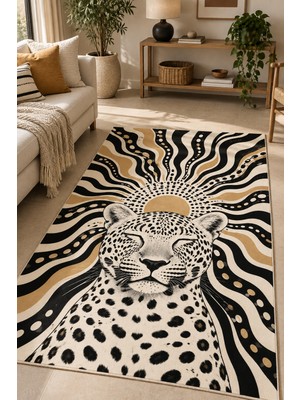 Rugs Modern Halı Vera Nova Özel Tasarım Bej, Siyah ve Kırık Beyaz Ince Dokuma Salon Halısı