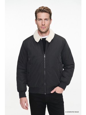 Wrangler Regular Fit Normal Kesim Gömlek Yaka Cepli Bomber Ceket