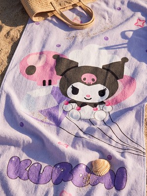 Lc Waikiki Yeni Sezon Lila Kuromi Kız Çocuk Plaj Havlusu