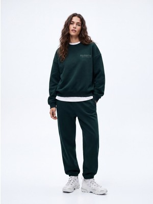 LTB Regular Fit Lastik Paça Basic Yeşil Eşofman