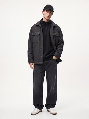 LTB Regular Fit Cep Detaylı Gri Mont