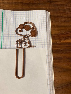 Dolozena 3D Baskı Gözlüklü Sevimli Köpek Figürlü Kitap Ayracı 4lü - - Kahverengi
