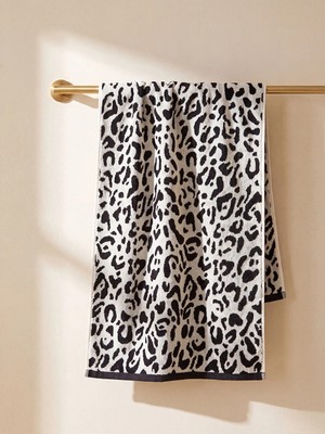 Lc Waikiki Yeni Sezon Karışık Leopar Desenli Pamuklu Yüz Havlusu 50X80 cm