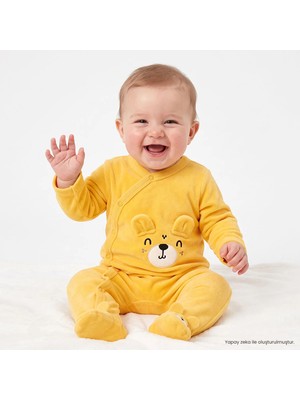 Hellobaby Yenidoğan Kadife Patikli Tulum