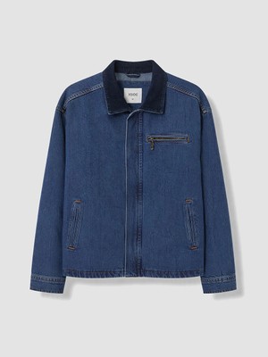 Lc Waikiki Yeni Sezon Indigo Loose Fit Erkek Jean Ceket
