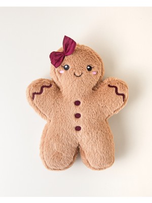 English Home Cookie Girl Dekoratif Kırlent 30 cm Kahverengi