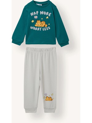 DeFacto %100 Pamuk Garfield Lisanslı Baskılı 2'li Pijama Takımı Erkek Bebek I2371A526WN