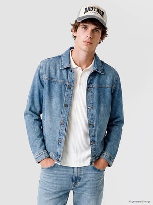 Lc Waikiki Yeni Sezon Indigo Loose Fit Erkek Jean Ceket