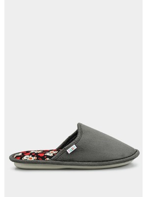 Twigy Gri Kadın Ev Terliği