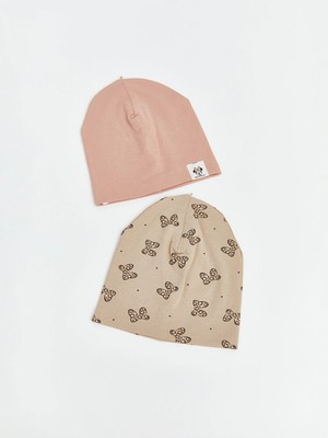 Lc Waikiki Yeni Sezon Pembe Minnie Mouse Baskılı Kız Bebek Bere 2'li