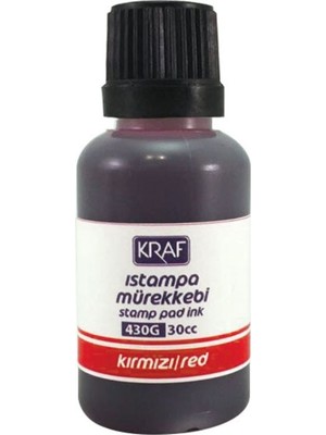 Kraf Istampa Mürekkebi 30Cc Kırmızı 2'Li Paket