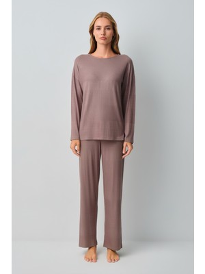 Suwen Comfort Geniş Yaka Pijama Takımı