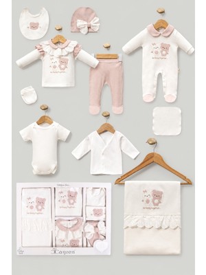 Mini Cayzen Baby Mini Cayzen Kardeş Ayıcık %100 Pamuk 10 Parça Kutulu Hastane Çıkışı