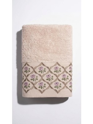 Minteks Rosetta Nakışlı %100 Pamuk 50X90CM El ve Yüz Havlusu