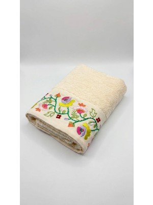 Minteks Yuki Nakışlı 50X90CM El ve Yüz Havlusu