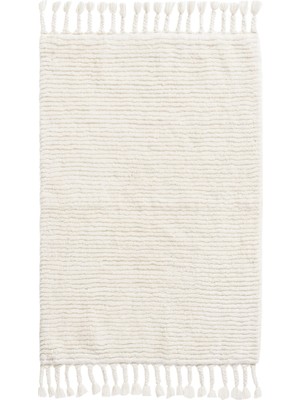 İrya Belina Tekli Bambu Banyo Paspası 70X120 cm Milk Ekru