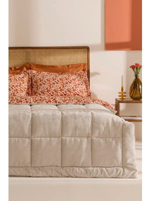 Karaca Home Persephone %100 Pamuk Welsoft Çift Kişilik Comfort Set Bej