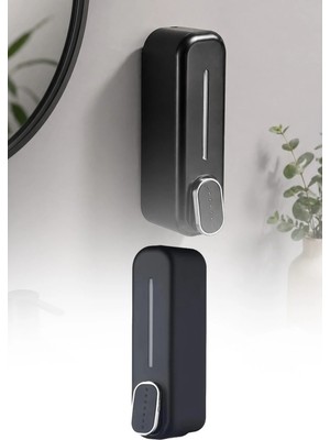 Omilife Duvara Monte Sıvı Sabunluk Manuel Dispenser Mutfak Deterjan Şampuan Duş Jel Organizer 22 cm