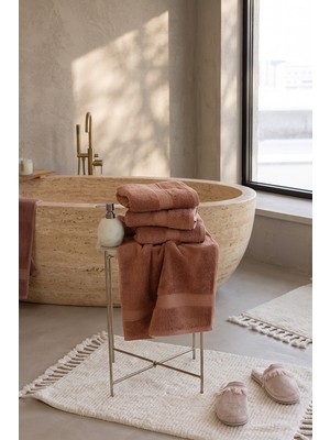 İrya Belina 2'li Takım Bambu Banyo Paspası 40X60+60X90 cm Milk Ekru