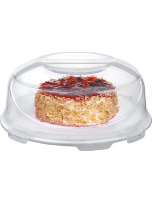 Üçsan Kapaklı Kek & Pasta Fanusu 7 lt Beyaz Renk BPA Free Sağlıklı Malzeme ile Üretilmiştir