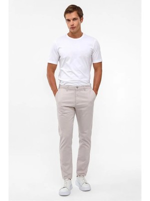 Süvari Taş Slim Düz Pike Kemerli Casual Pantolon