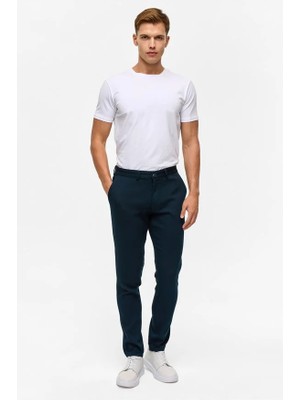Süvari Lacivert Slim Casual Pantolon