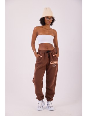 Superblue Kadın Kahverengi Clifornia Basic Jogger Pantolon
