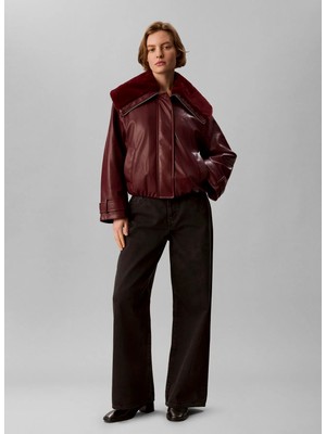 Calvin Klein Jeans Ceket, Xs, Kırmızı