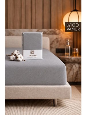 Dream Time %100 Pamuklu Penye Lastikli Çarşaf | Tek Kişilik - Çift Kişilik - Battal Boy | Organik Jersey Kumaş