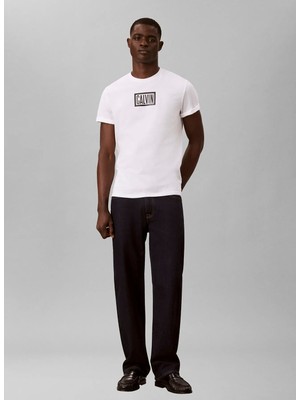 Calvin Klein Jeans T-Shirt, L, Beyaz