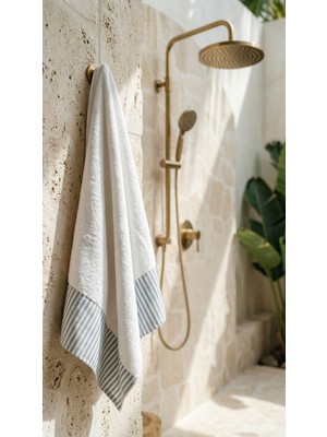 Minteks Moods Çizgili 100% Pamuk 70X140CM Banyo Havlusu