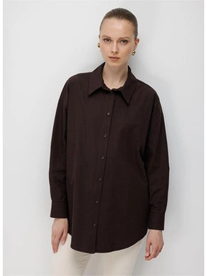 Mizalle Bordo Kadın Gömlek M1MZ1030130047