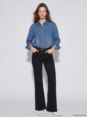 Lc Waikiki Yeni Sezon Siyah Petite Flare Kadın Jean Pantolon